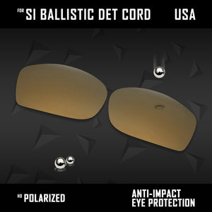 Anti Scratch Polarized Replacement Lenses for-Oakley Si Ballistic Det Cord Opts