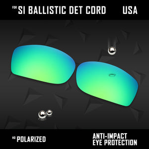 Anti Scratch Polarized Replacement Lenses for-Oakley Si Ballistic Det Cord Opts