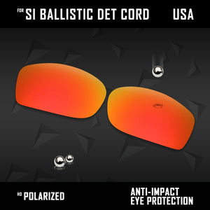 Anti Scratch Polarized Replacement Lenses for-Oakley Si Ballistic Det Cord Opts