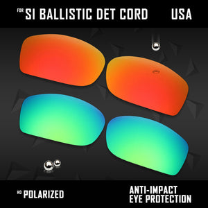 Anti Scratch Polarized Replacement Lenses for-Oakley Si Ballistic Det Cord Opts