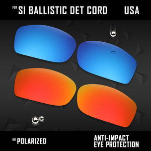 Anti Scratch Polarized Replacement Lenses for-Oakley Si Ballistic Det Cord Opts