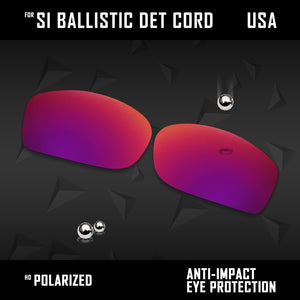 Anti Scratch Polarized Replacement Lenses for-Oakley Si Ballistic Det Cord Opts