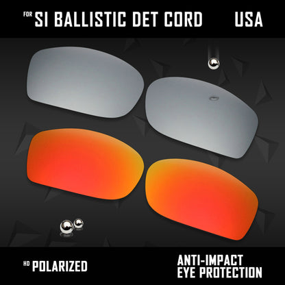 Anti Scratch Polarized Replacement Lenses for-Oakley Si Ballistic Det Cord Opts