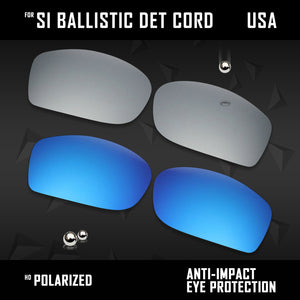 Anti Scratch Polarized Replacement Lenses for-Oakley Si Ballistic Det Cord Opts