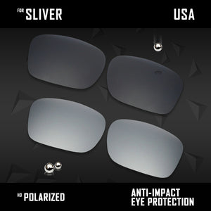 Anti Scratch Polarized Replacement Lenses for-Oakley Sliver OO9262 Options