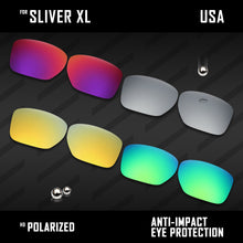 Load image into Gallery viewer, Anti Scratch Polarized Replacement Lenses for-Oakley Sliver XL OO9341 Options