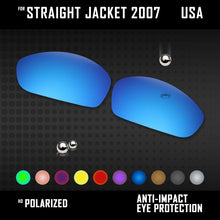 Anti Scratch Polarized Replacement Lenses for-Oakley Straight Jacket 2007 Opt