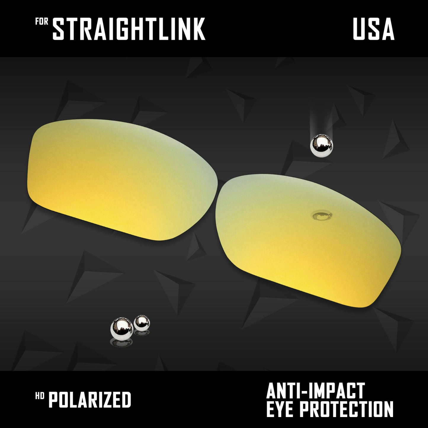 Anti Scratch Polarized Replacement Lenses for-Oakley Straightlink OO9331 Options