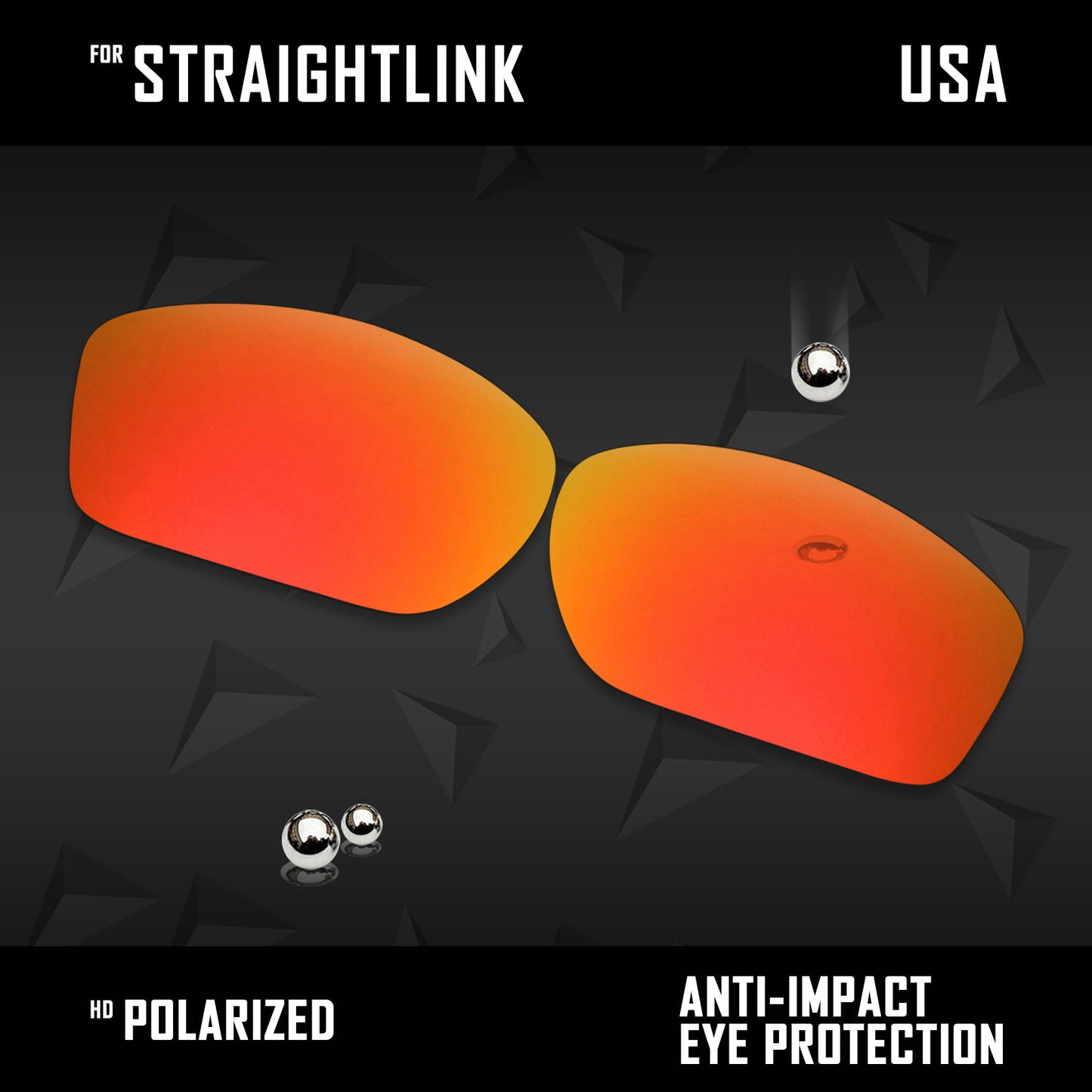 Anti Scratch Polarized Replacement Lenses for-Oakley Straightlink OO9331 Options