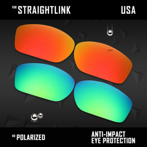 Anti Scratch Polarized Replacement Lenses for-Oakley Straightlink OO9331 Options