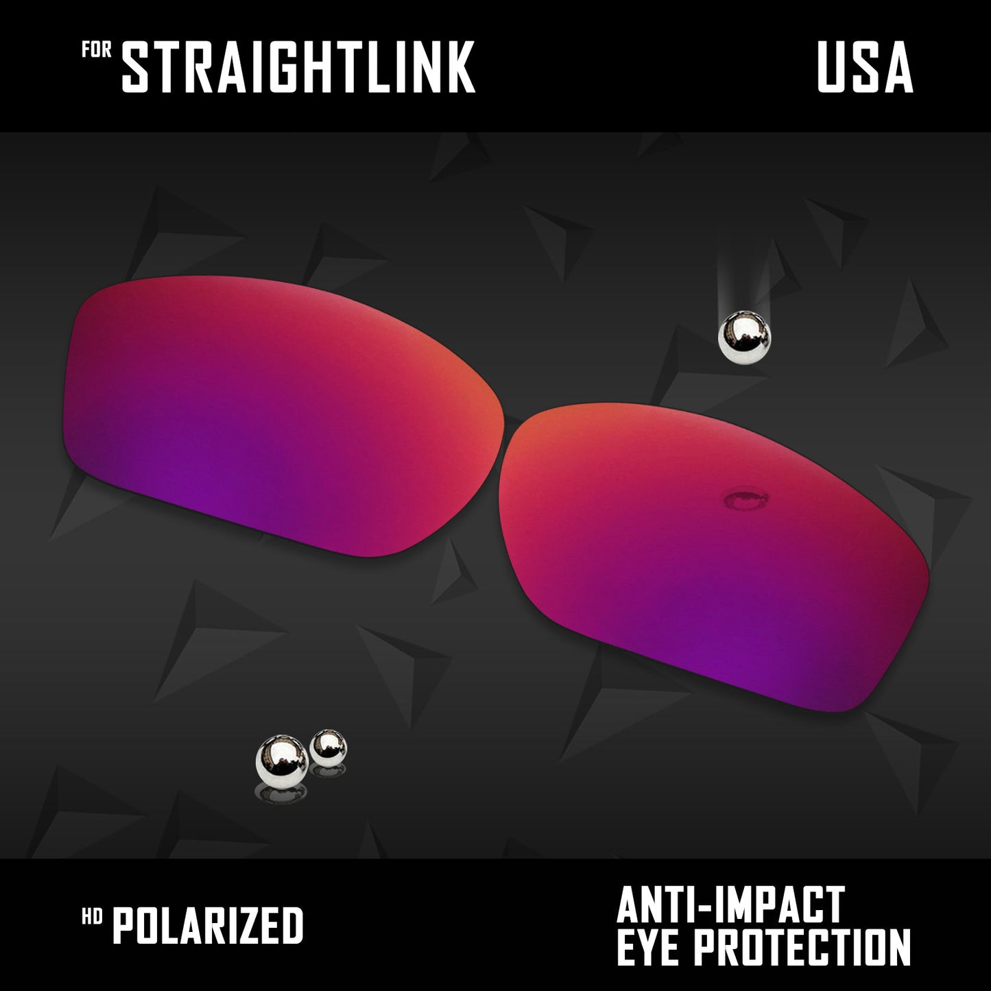 Anti Scratch Polarized Replacement Lenses for-Oakley Straightlink OO9331 Options