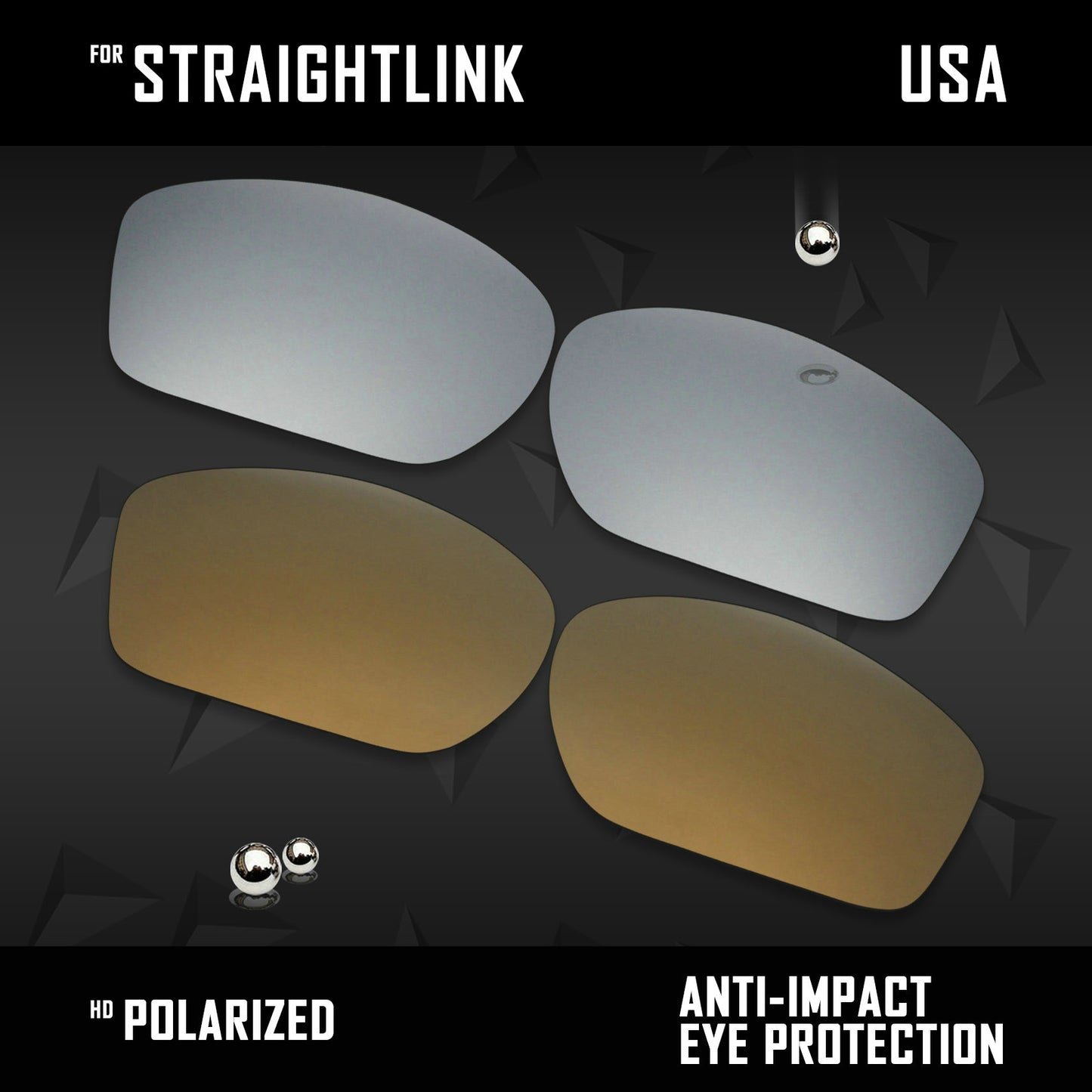 Anti Scratch Polarized Replacement Lenses for-Oakley Straightlink OO9331 Options
