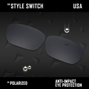 Anti Scratch Polarized Replacement Lenses for-Oakley Style Switch OO9194 Opts