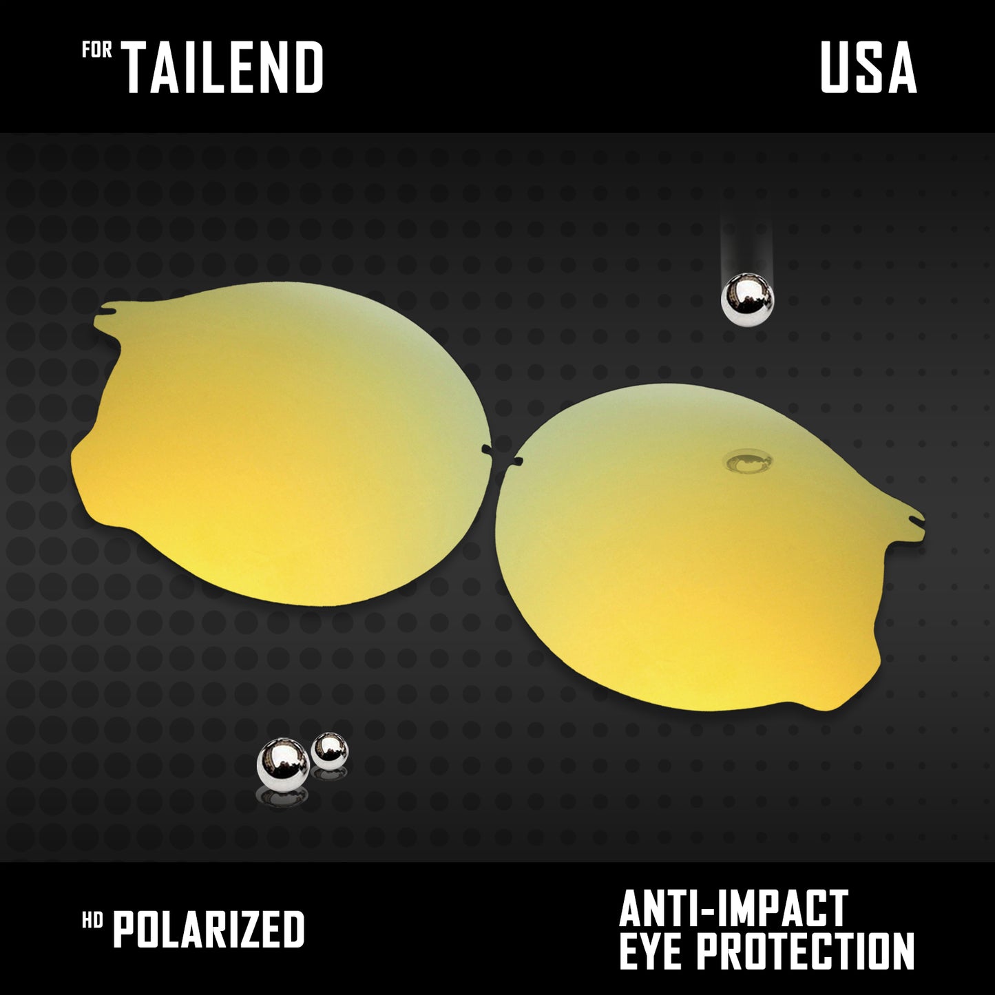 Anti Scratch Polarized Replacement Lenses for-Oakley Tailend OO4088 Options