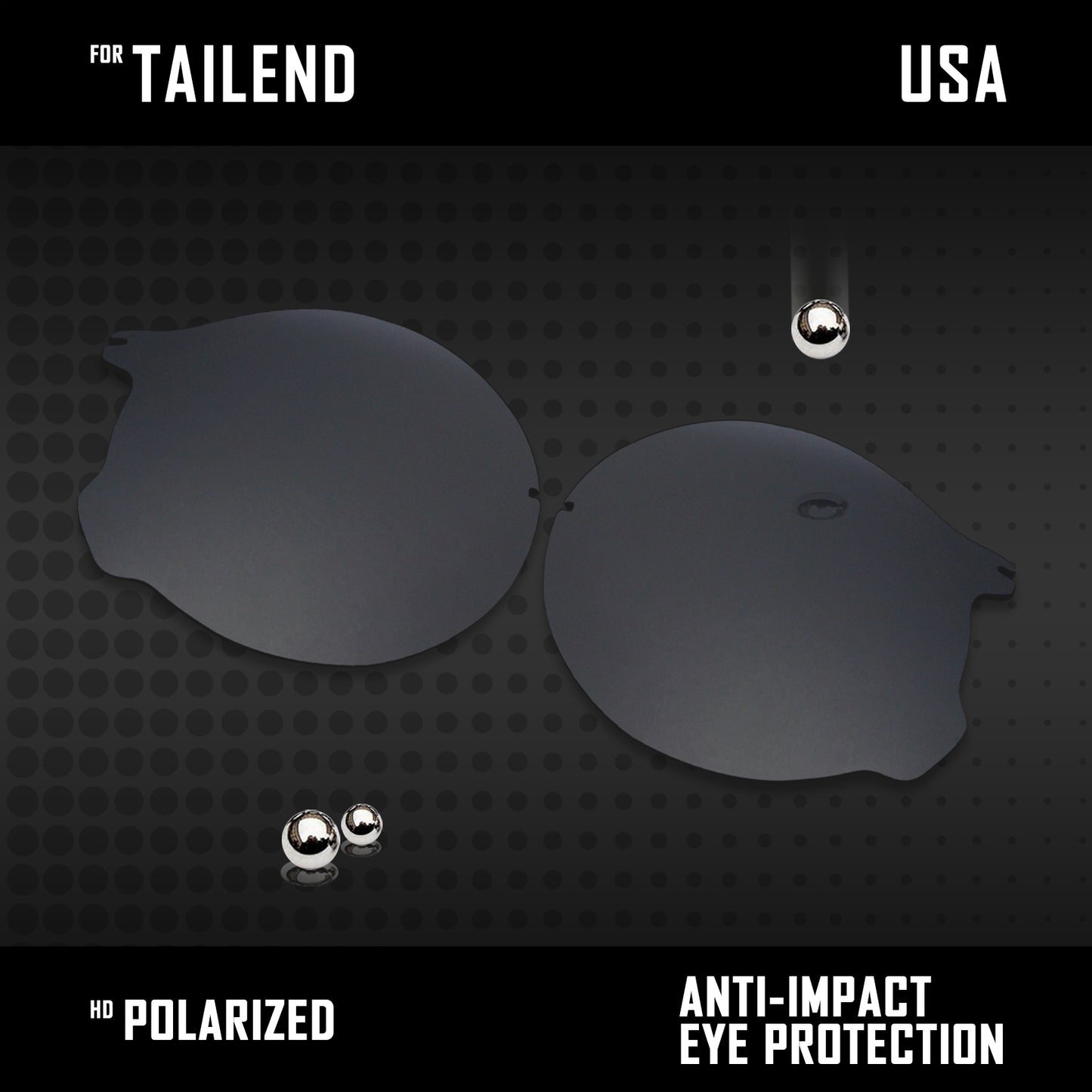 Anti Scratch Polarized Replacement Lenses for-Oakley Tailend OO4088 Options
