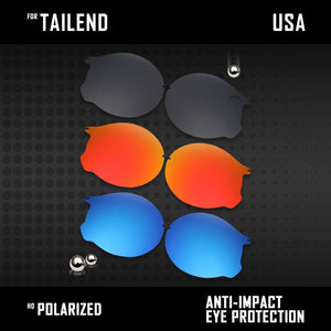 Anti Scratch Polarized Replacement Lenses for-Oakley Tailend OO4088 Options