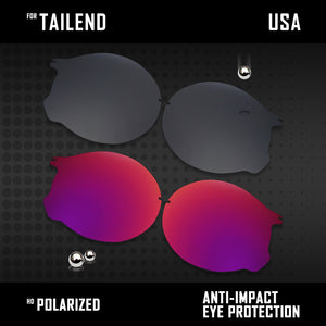 Anti Scratch Polarized Replacement Lenses for-Oakley Tailend OO4088 Options