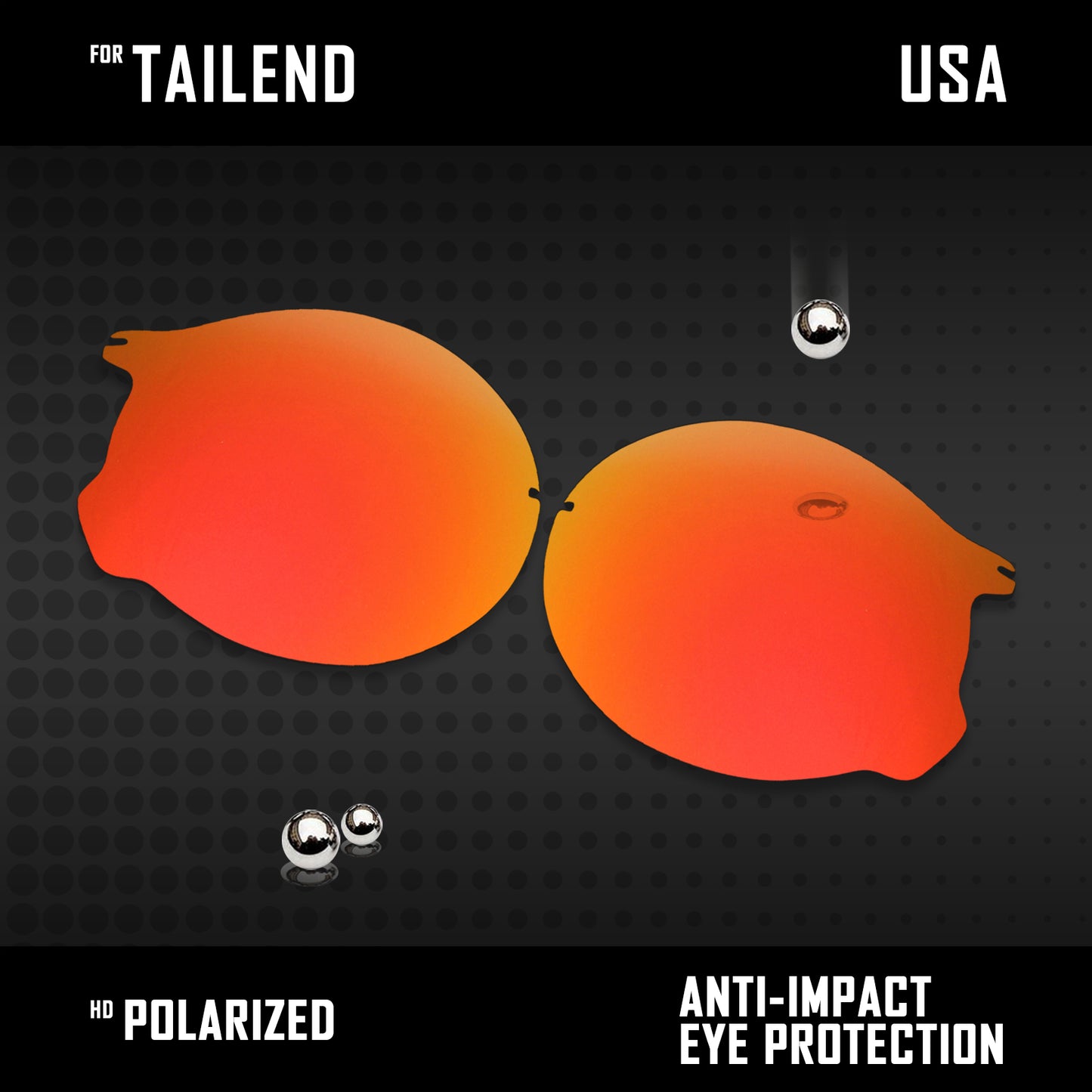 Anti Scratch Polarized Replacement Lenses for-Oakley Tailend OO4088 Options