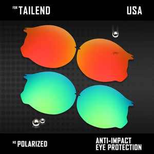 Anti Scratch Polarized Replacement Lenses for-Oakley Tailend OO4088 Options