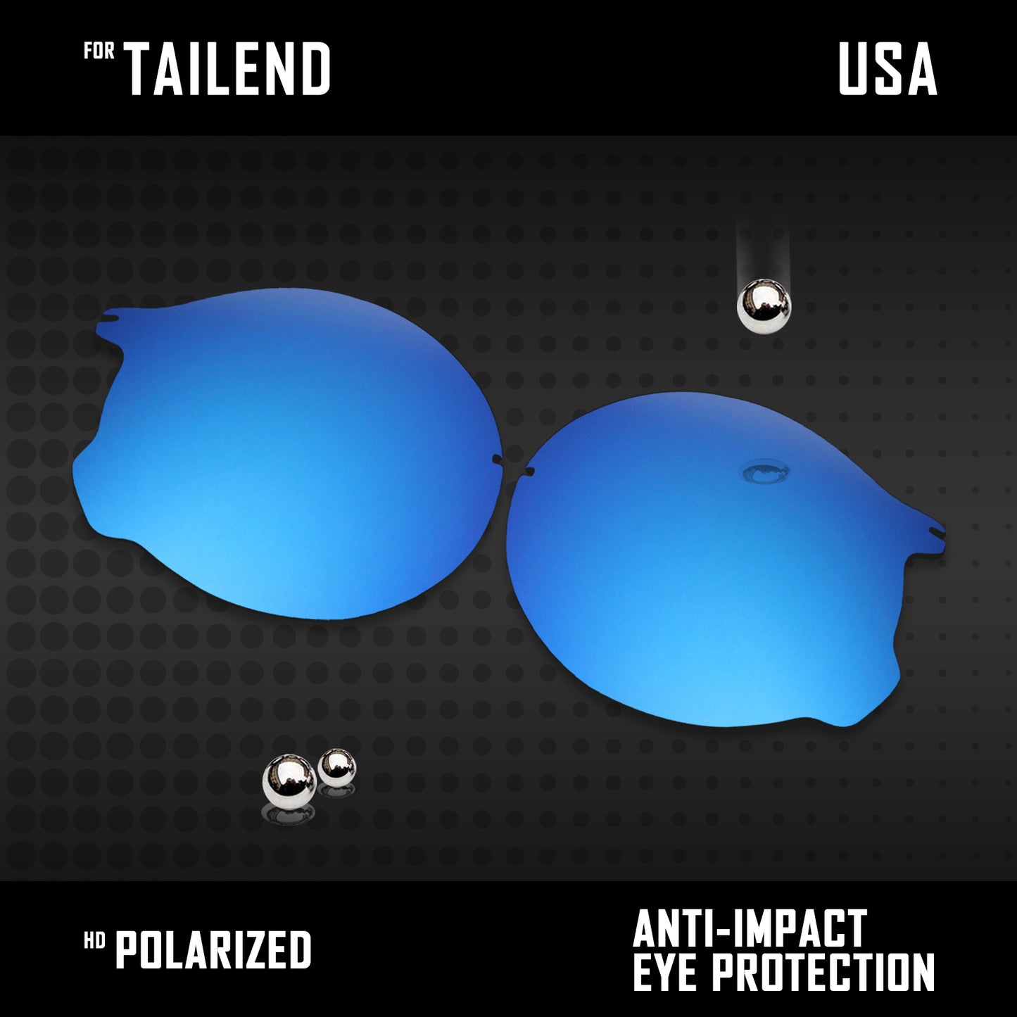 Anti Scratch Polarized Replacement Lenses for-Oakley Tailend OO4088 Options