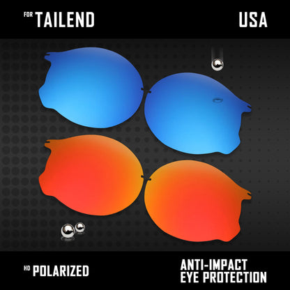 Anti Scratch Polarized Replacement Lenses for-Oakley Tailend OO4088 Options