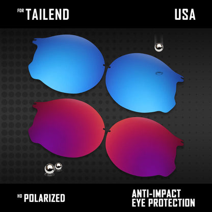 Anti Scratch Polarized Replacement Lenses for-Oakley Tailend OO4088 Options