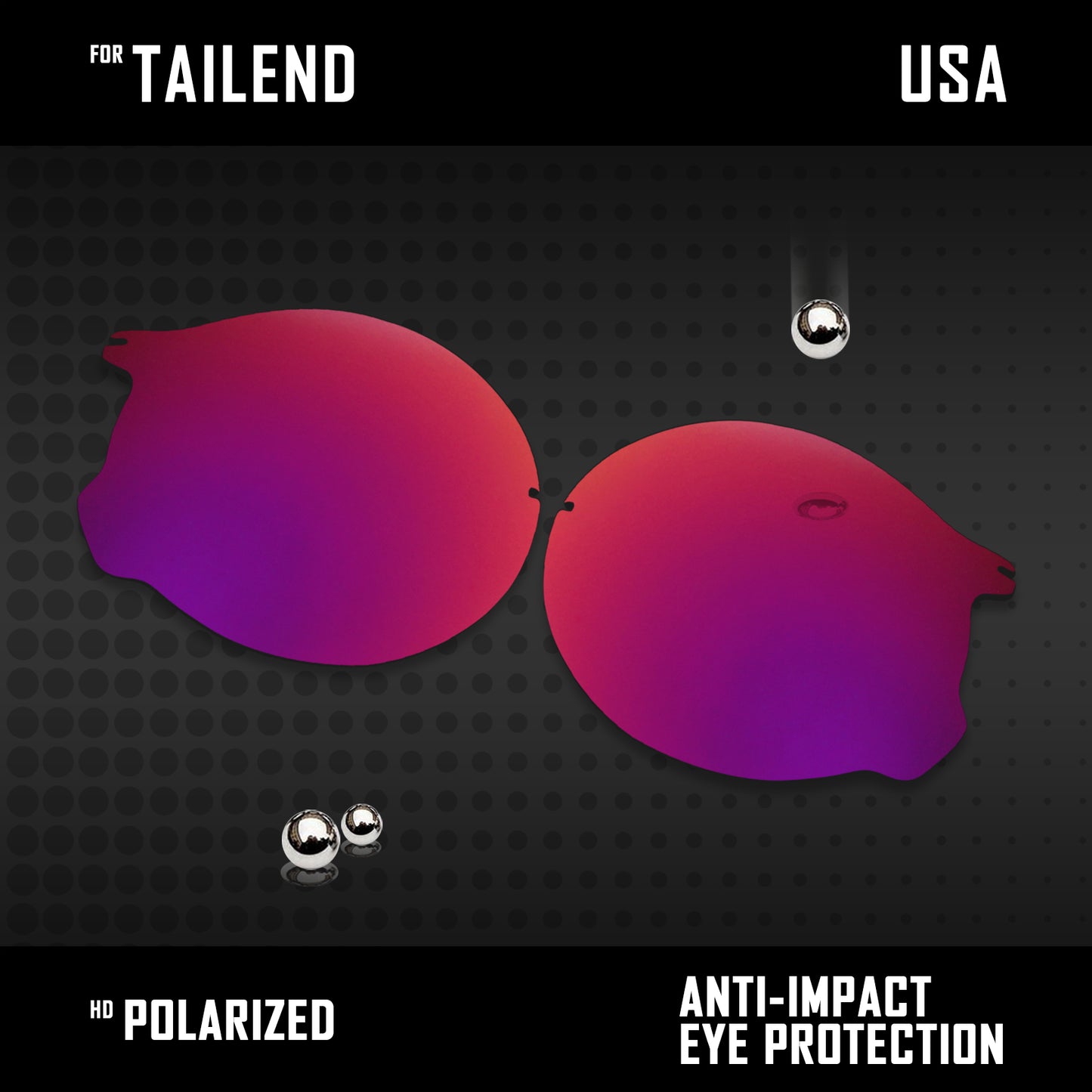 Anti Scratch Polarized Replacement Lenses for-Oakley Tailend OO4088 Options