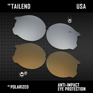 Anti Scratch Polarized Replacement Lenses for-Oakley Tailend OO4088 Options