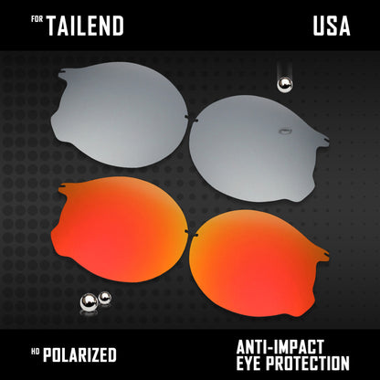 Anti Scratch Polarized Replacement Lenses for-Oakley Tailend OO4088 Options