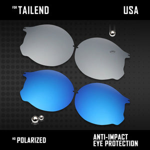 Anti Scratch Polarized Replacement Lenses for-Oakley Tailend OO4088 Options