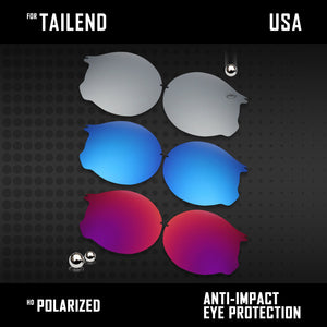 Anti Scratch Polarized Replacement Lenses for-Oakley Tailend OO4088 Options