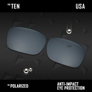 Anti Scratch Polarized Replacement Lenses for-Oakley Ten X OO9128 Options