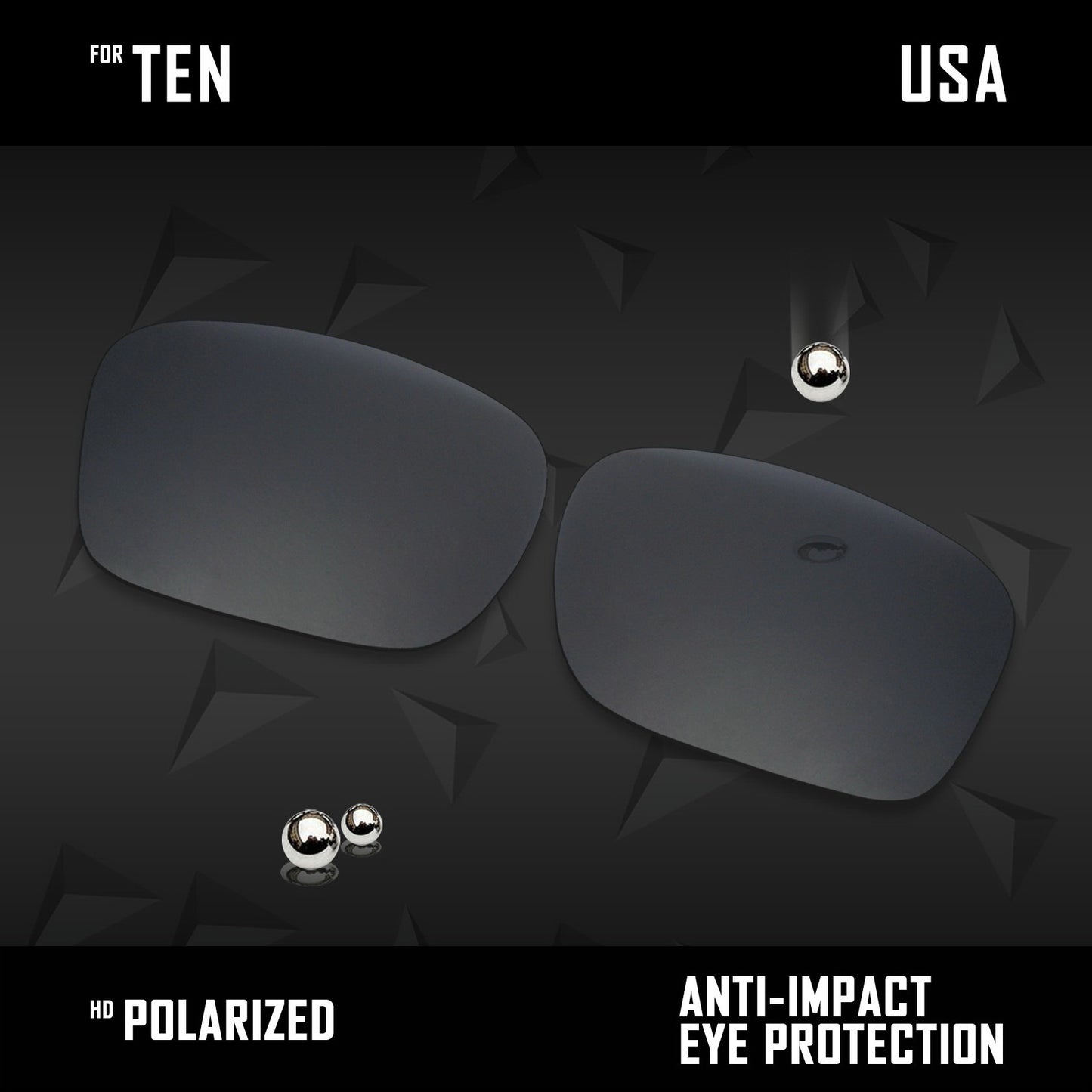 Anti Scratch Polarized Replacement Lenses for-Oakley Ten X OO9128 Options