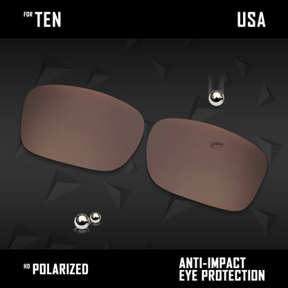 Anti Scratch Polarized Replacement Lenses for-Oakley Ten X OO9128 Options