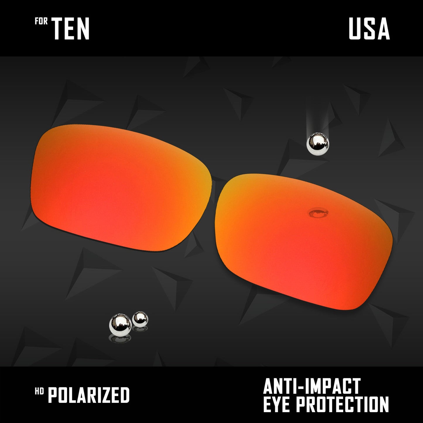 Anti Scratch Polarized Replacement Lenses for-Oakley Ten X OO9128 Options
