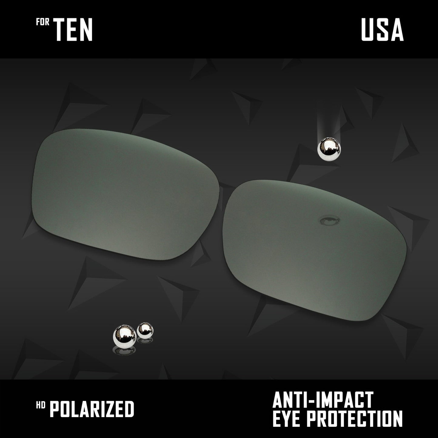Anti Scratch Polarized Replacement Lenses for-Oakley Ten X OO9128 Options