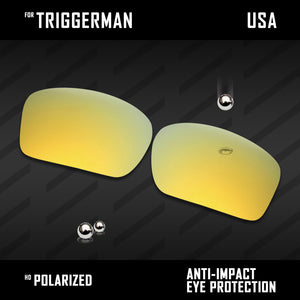 Anti Scratch Polarized Replacement Lenses for-Oakley Triggerman OO9266 Options