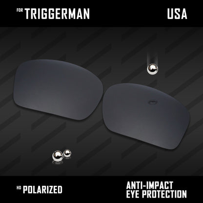 Anti Scratch Polarized Replacement Lenses for-Oakley Triggerman OO9266 Options
