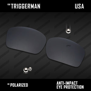 Anti Scratch Polarized Replacement Lenses for-Oakley Triggerman OO9266 Options