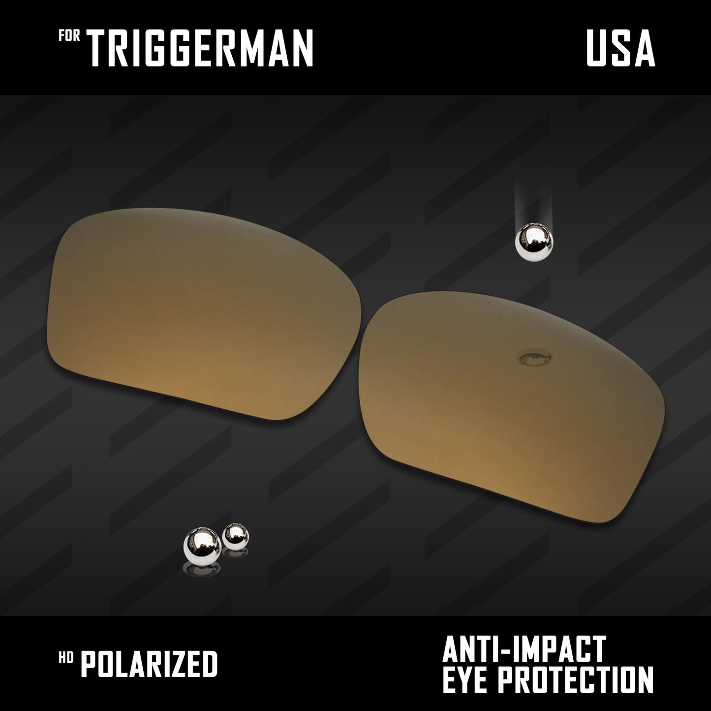 Anti Scratch Polarized Replacement Lenses for-Oakley Triggerman OO9266 Options