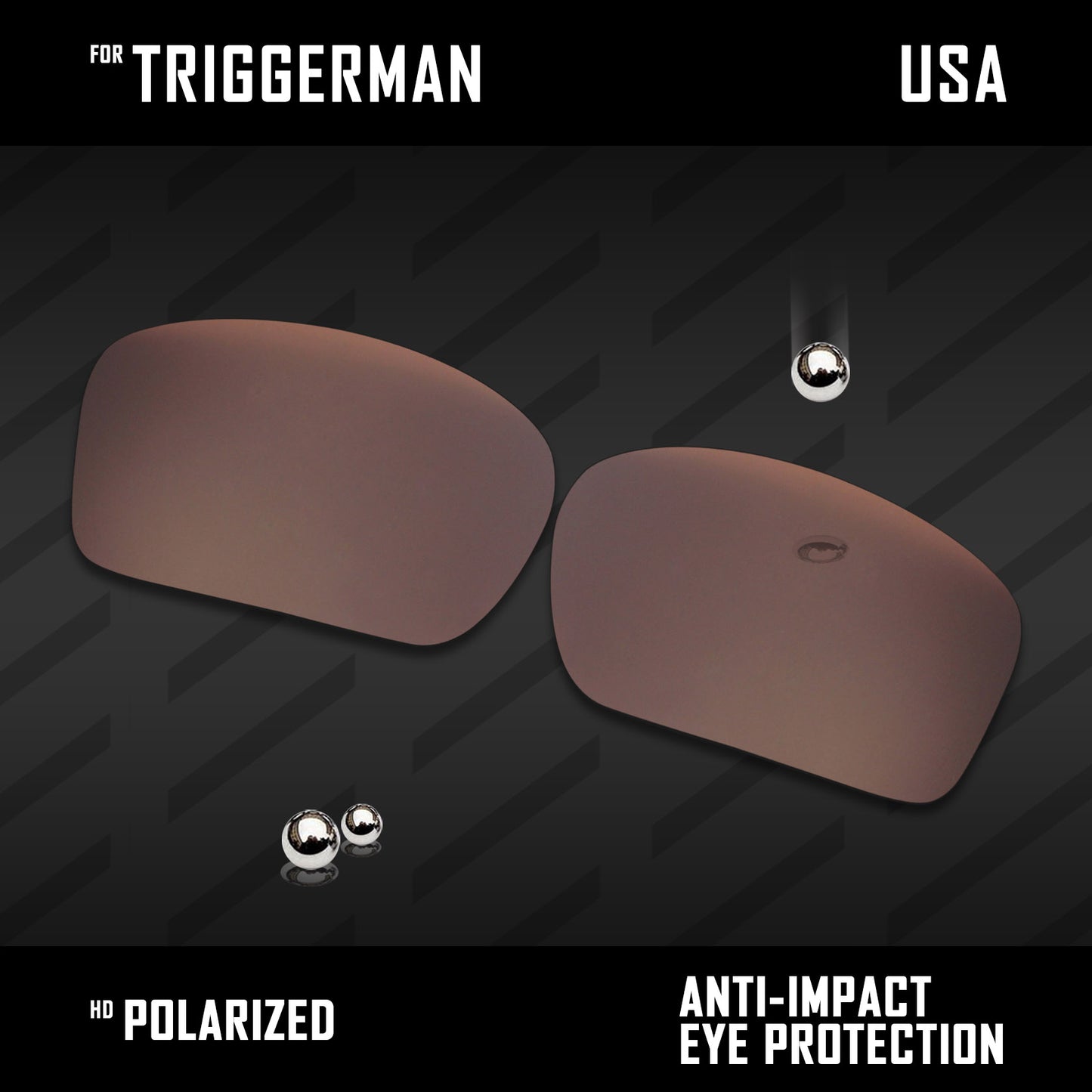 Anti Scratch Polarized Replacement Lenses for-Oakley Triggerman OO9266 Options