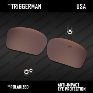 Anti Scratch Polarized Replacement Lenses for-Oakley Triggerman OO9266 Options