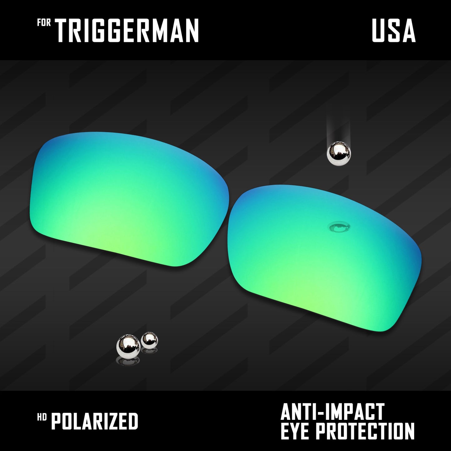 Anti Scratch Polarized Replacement Lenses for-Oakley Triggerman OO9266 Options