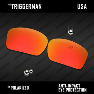 Anti Scratch Polarized Replacement Lenses for-Oakley Triggerman OO9266 Options
