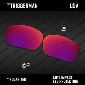 Anti Scratch Polarized Replacement Lenses for-Oakley Triggerman OO9266 Options