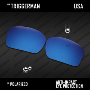 Anti Scratch Polarized Replacement Lenses for-Oakley Triggerman OO9266 Options