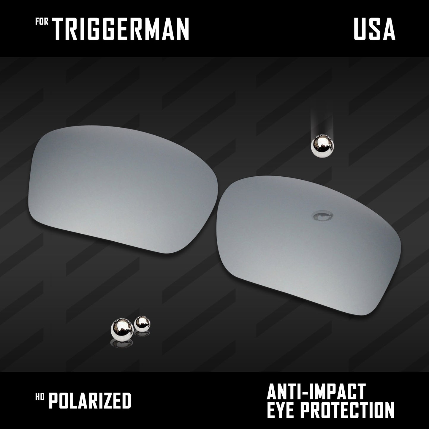 Anti Scratch Polarized Replacement Lenses for-Oakley Triggerman OO9266 Options