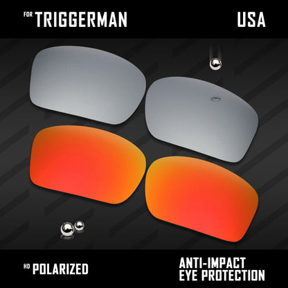 Anti Scratch Polarized Replacement Lenses for-Oakley Triggerman OO9266 Options