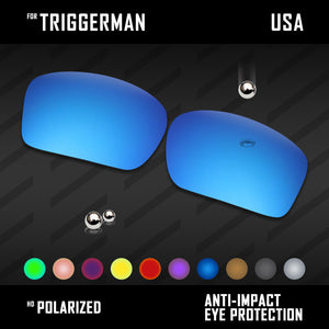 Anti Scratch Polarized Replacement Lenses for-Oakley Triggerman OO9266 Options