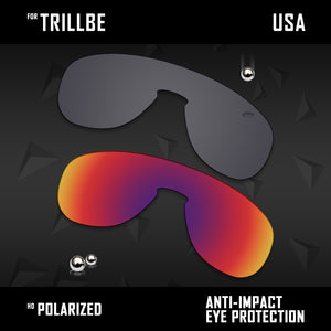 Anti Scratch Polarized Replacement Lenses for-Oakley Trillbe OO9318 Options